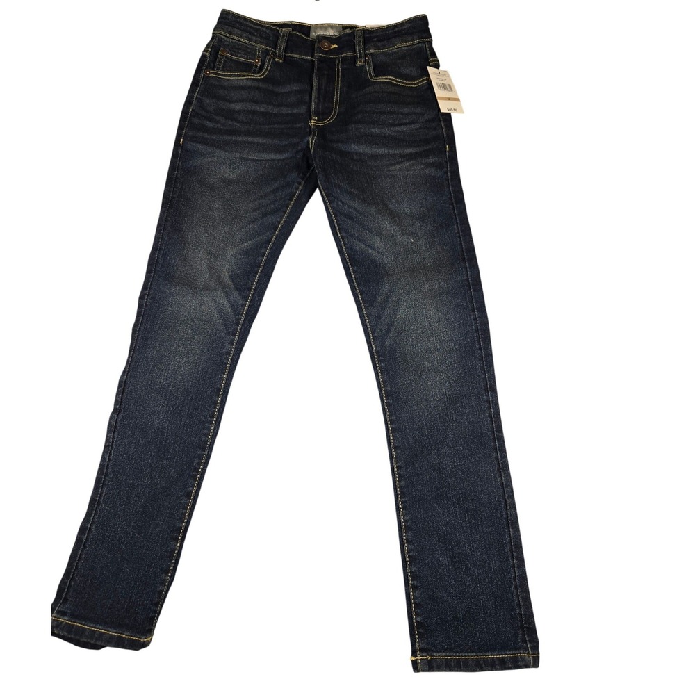 Lucky Brand Boys Authentic Skinny Stretch Jeans Alameda Dark Wash Size 12 NEW